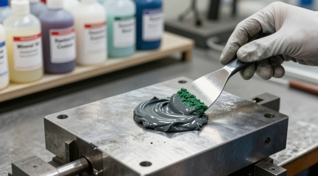 The critical application of abrasive slurry, where the dispersion medium controls lubrication and particle suspension.