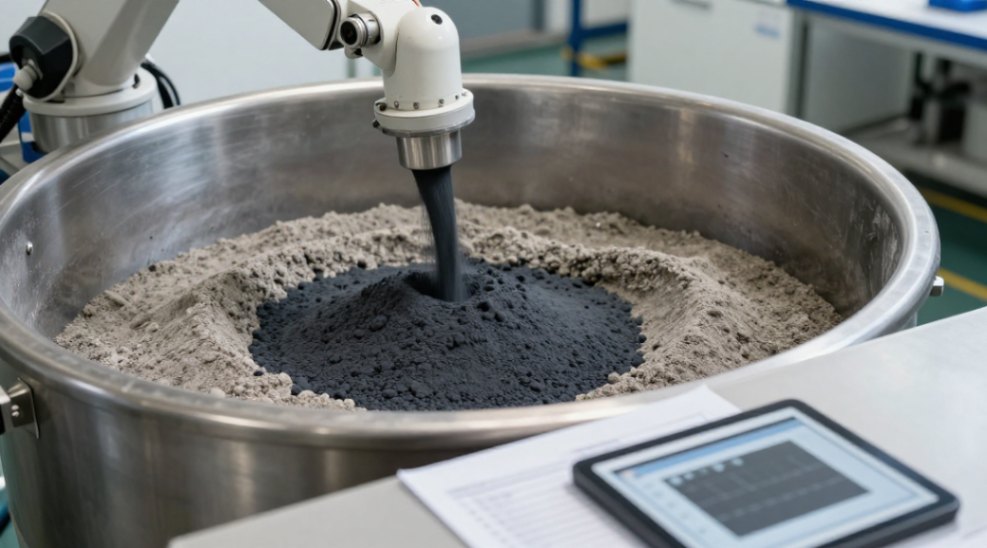 Precise dosing and homogeneous blending are critical for the powder to perform as intended.