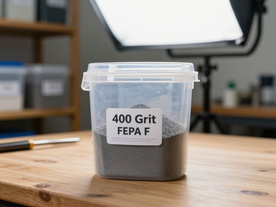 A properly labeled, sealed container ensures consistent particle size and quality.