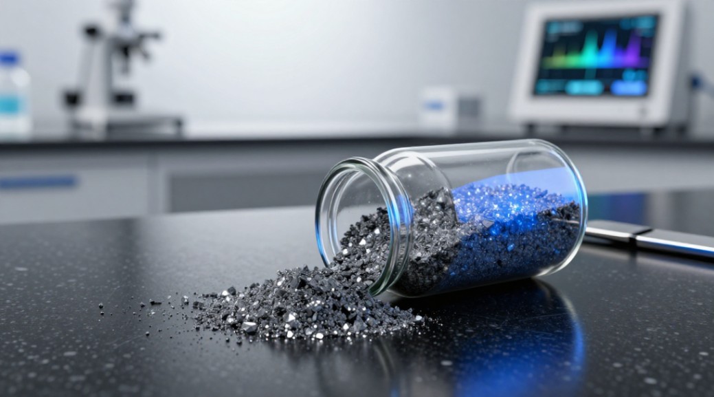 Visualizing the foundational material: high-purity semiconductor-grade SiC powder.