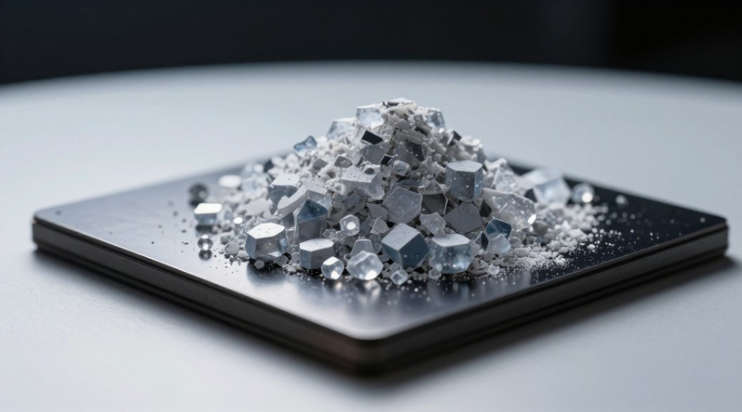 High-purity semiconductor grade SiC powder, the foundational material for advanced electronic research.