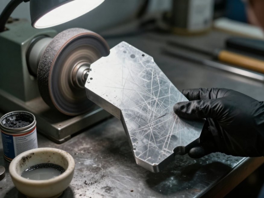 Aggressive polishing with the wrong technique can cause deep, irreversible scratches.