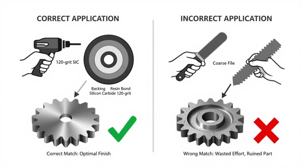 Selecting the proper grit, bond, and application is critical to achieving a perfect finish.
