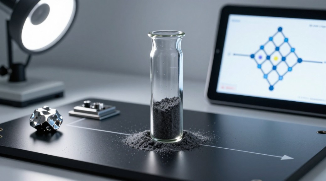 Ultra-high-purity SiC powder, the starting material for frontier research in aerospace and quantum technology.