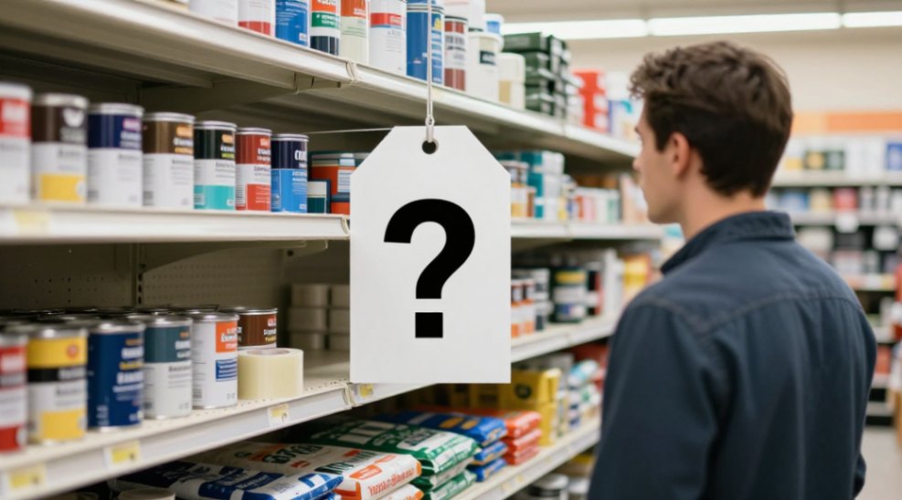 The frustrating reality of searching for specialty powders in a local hardware store.